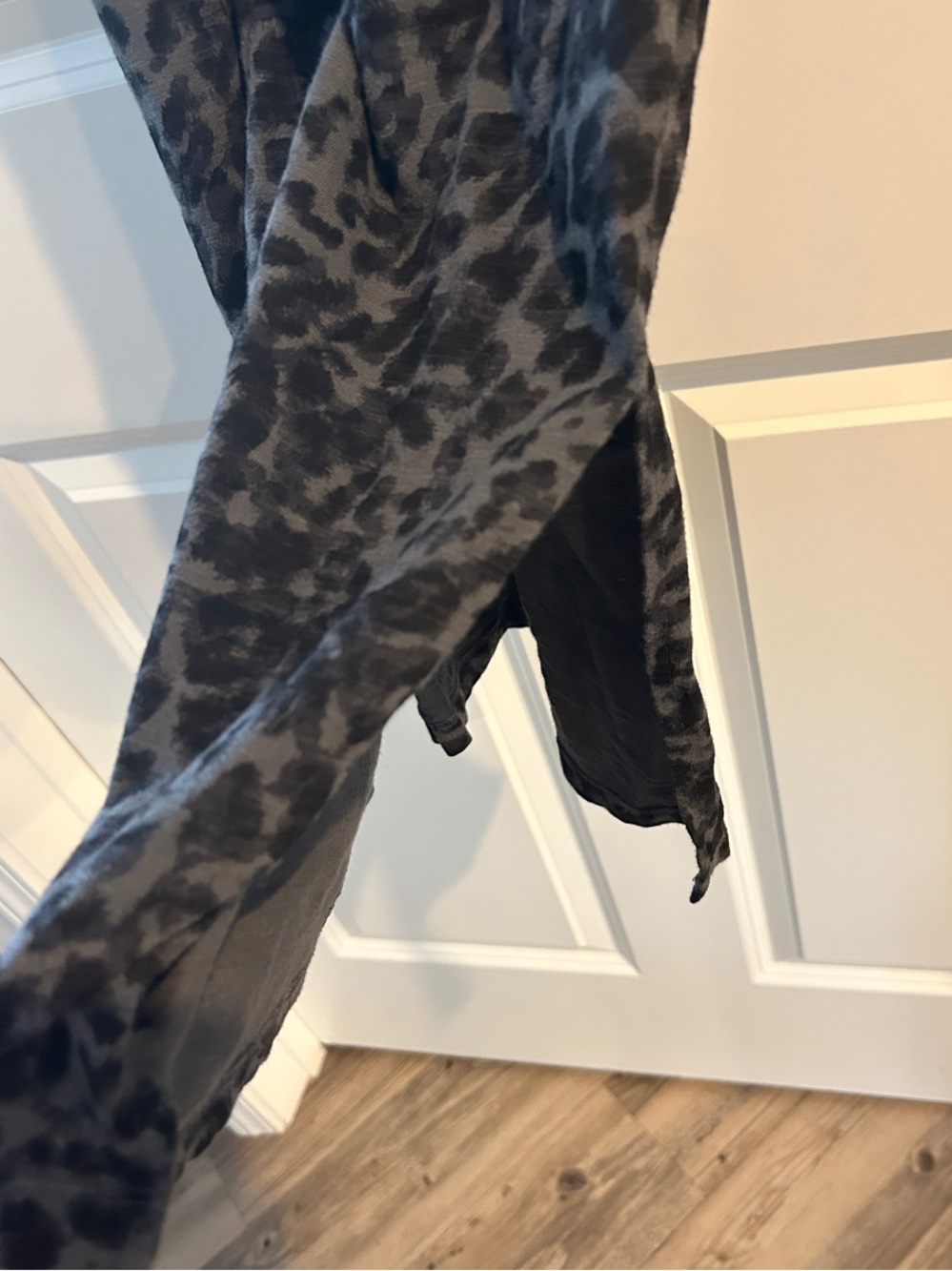 Old Navy Black Leopard Print Midi Slip Dress - Picture 2 of 4